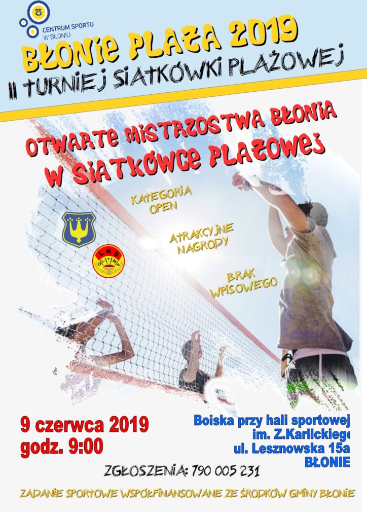 2 PLAKAT BŁONIE PLAŻA 2019 - II turniej