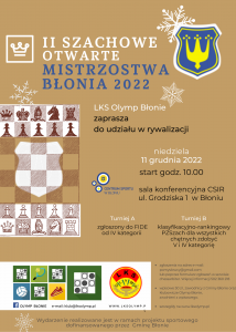 II turniej szachowy Błonie